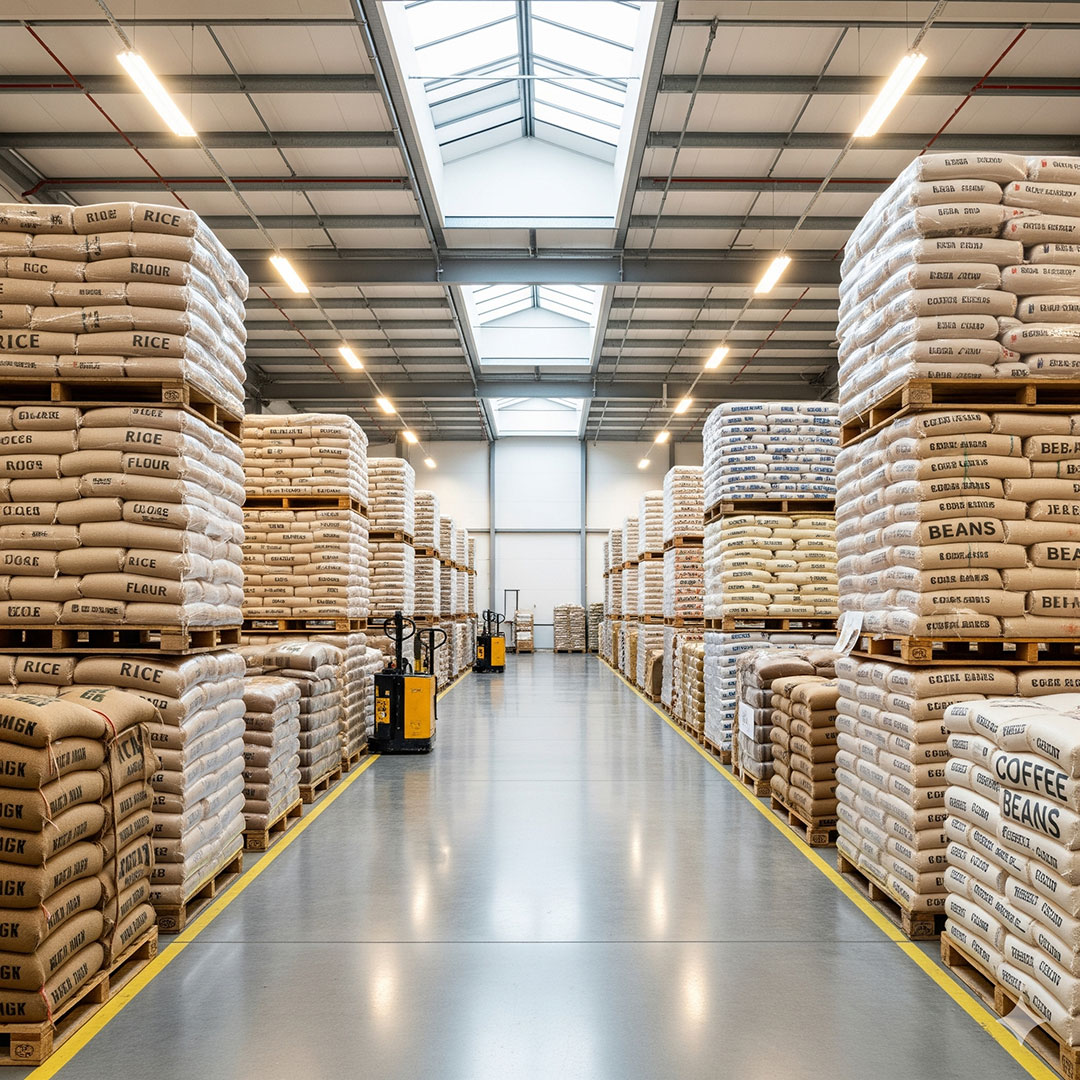 Clean and well-organized warehouse facility